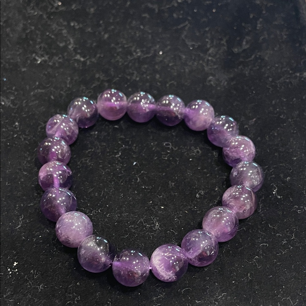 LSU GIRLS Elegant Purple Beaded Bracelet